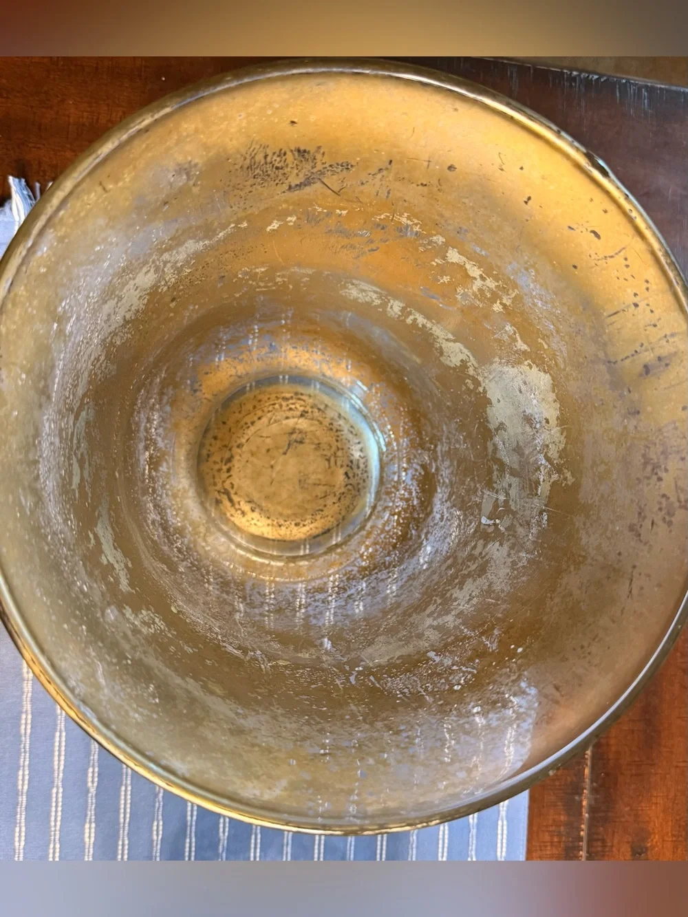 3-Gold Mercury Glass Hurricane Vase - Decorative Serveware Accent